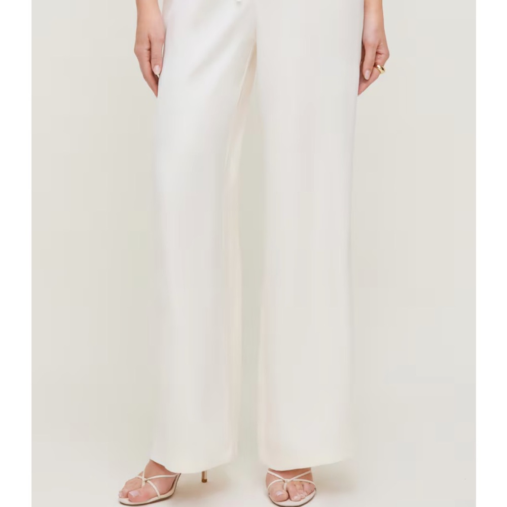 Dynamite Cream Wide Leg Pants (Leo Satin wide legs pants)